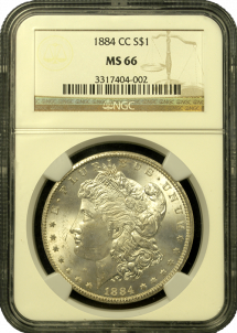 1884-CC Morgan Silver Dollar NGC MS-66 Quality | Austin Coins