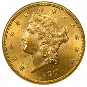 1900-P $20 Liberty Gold Coin PCGS/NGC MS-63 | Austin Coins