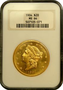 1933 P $20 Gold Double Eagle $20 American Mint State at 's  Collectible Coins Store