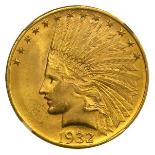 $10 Indian Gold MS-63 Quality