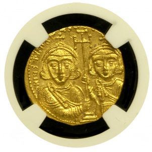 Justinian II Gold Solidus | Byzantine Empire | Austin Coins