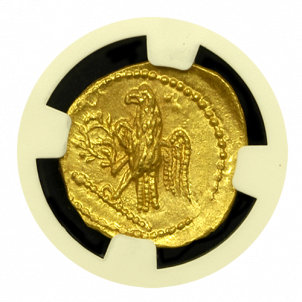 54 B.C. Coson Gold Stater NGC Mint State