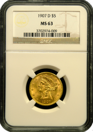 $5 Liberty Gold Coin NGC/PCGS MS-63 | Austin Coins