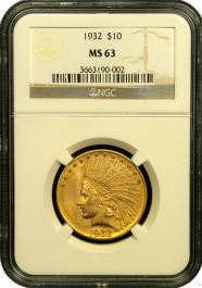 $10 Indian Gold MS-63 Quality