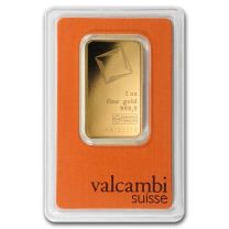 Credit Suisse 1 oz Gold Bar - Obverse in Holder