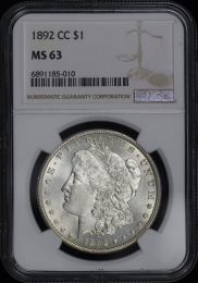 1892-CC | Morgan Silver Dollar | PCGS | MS-65 | In Holder