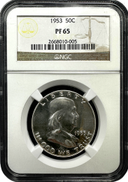 1953 Franklin Half Dollar | NGC | PF-65 | In Holder