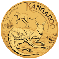 1-oz. Gold Australian Kangaroo Coins | Obverse