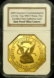 2009 | Humbert Commemorative | 2.5 oz Gold | Gem Proof Ultra Cameo | In Holder