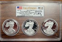 2017 | Silver Eagle | Three Coin Proof Set | PR-70-DCAM