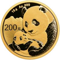 15 gram - 2019 China Panda Gold Coin