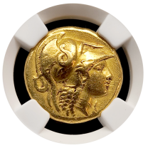 Alexander III | Gold Distater | Lifetime-EP  | XF 5x3 | Obverse