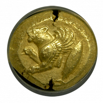 Winged Lion of Cyzicus Electrum Stater NGC About Uncirculated 4x4