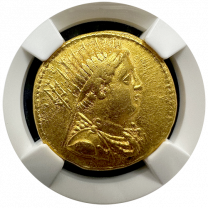 Ptolemy III | Gold Octodrachm | XF 4x3 | Obverse