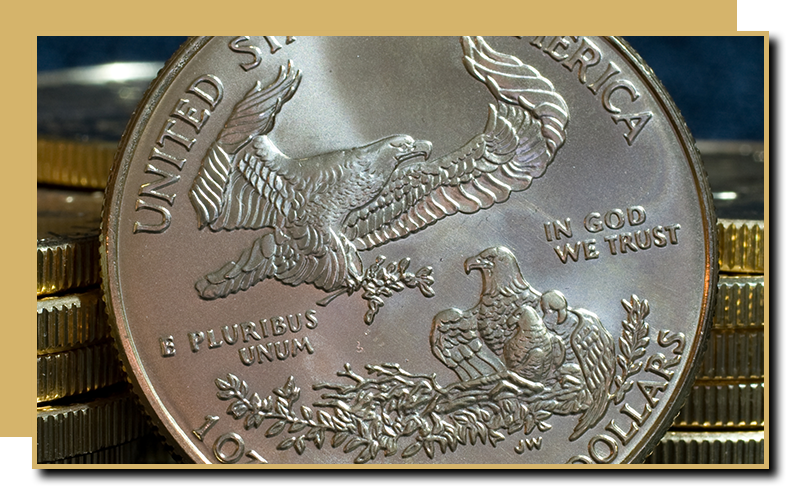 Image silver American Eagle coins