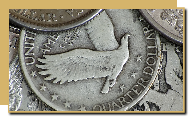 Image of an old American eagle coin